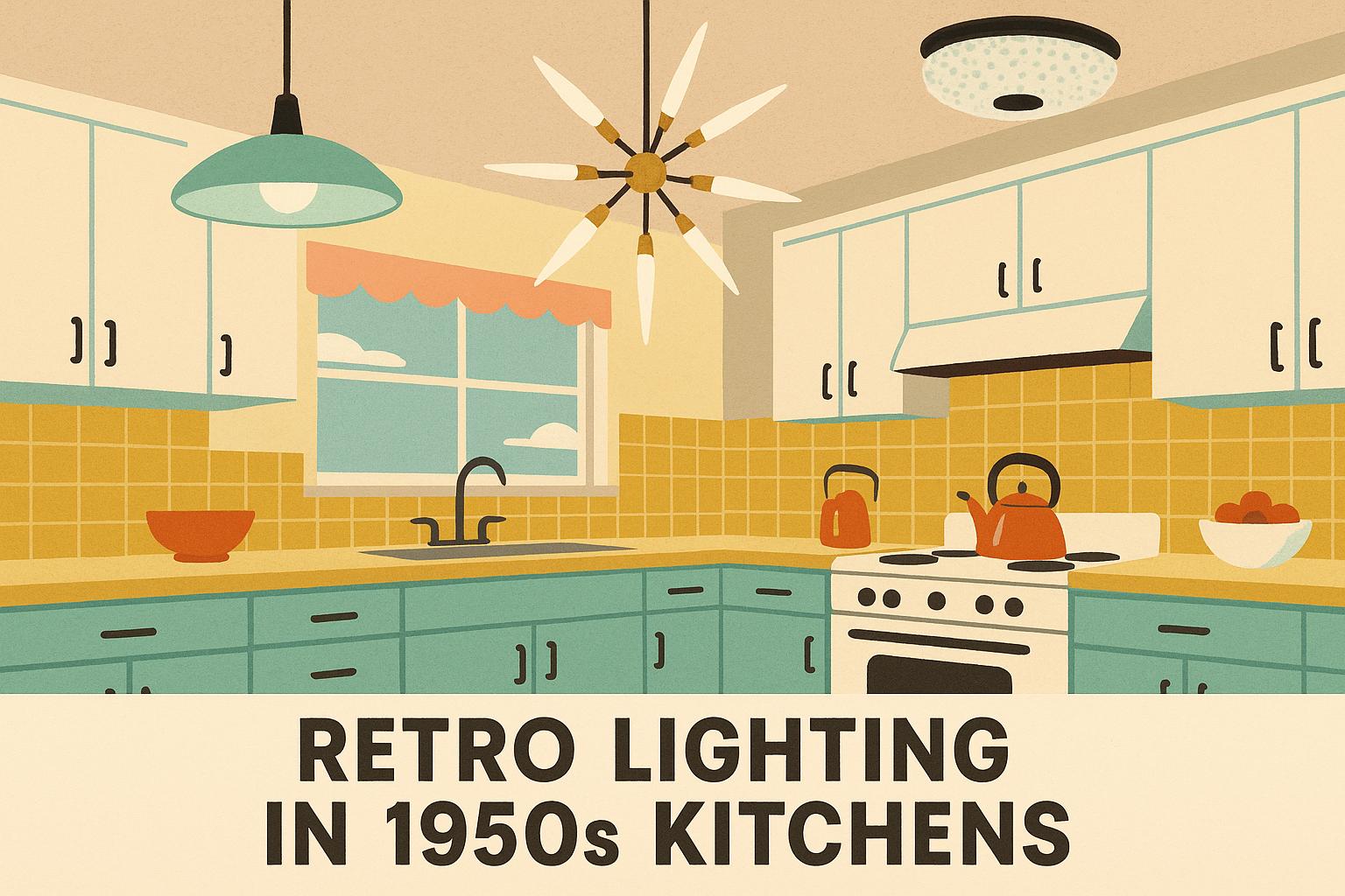Retro Lighting in 1950s Kitchens