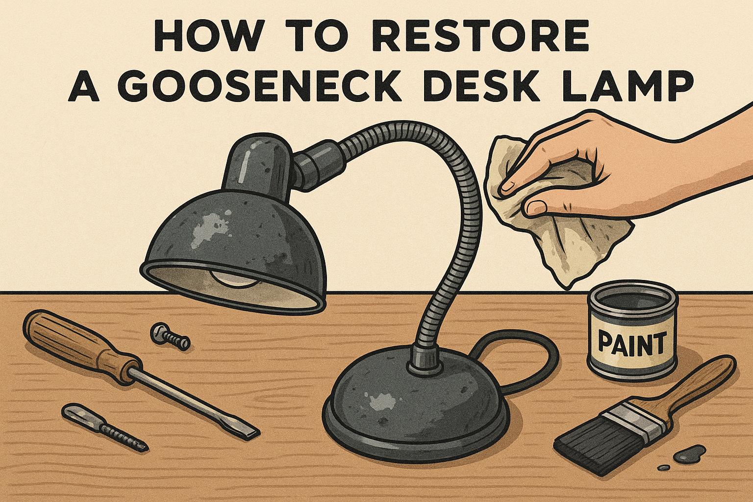 How to Restore a Gooseneck Desk Lamp