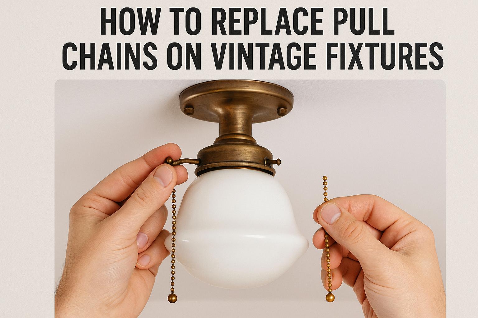 How to Replace Pull Chains on Vintage Fixtures