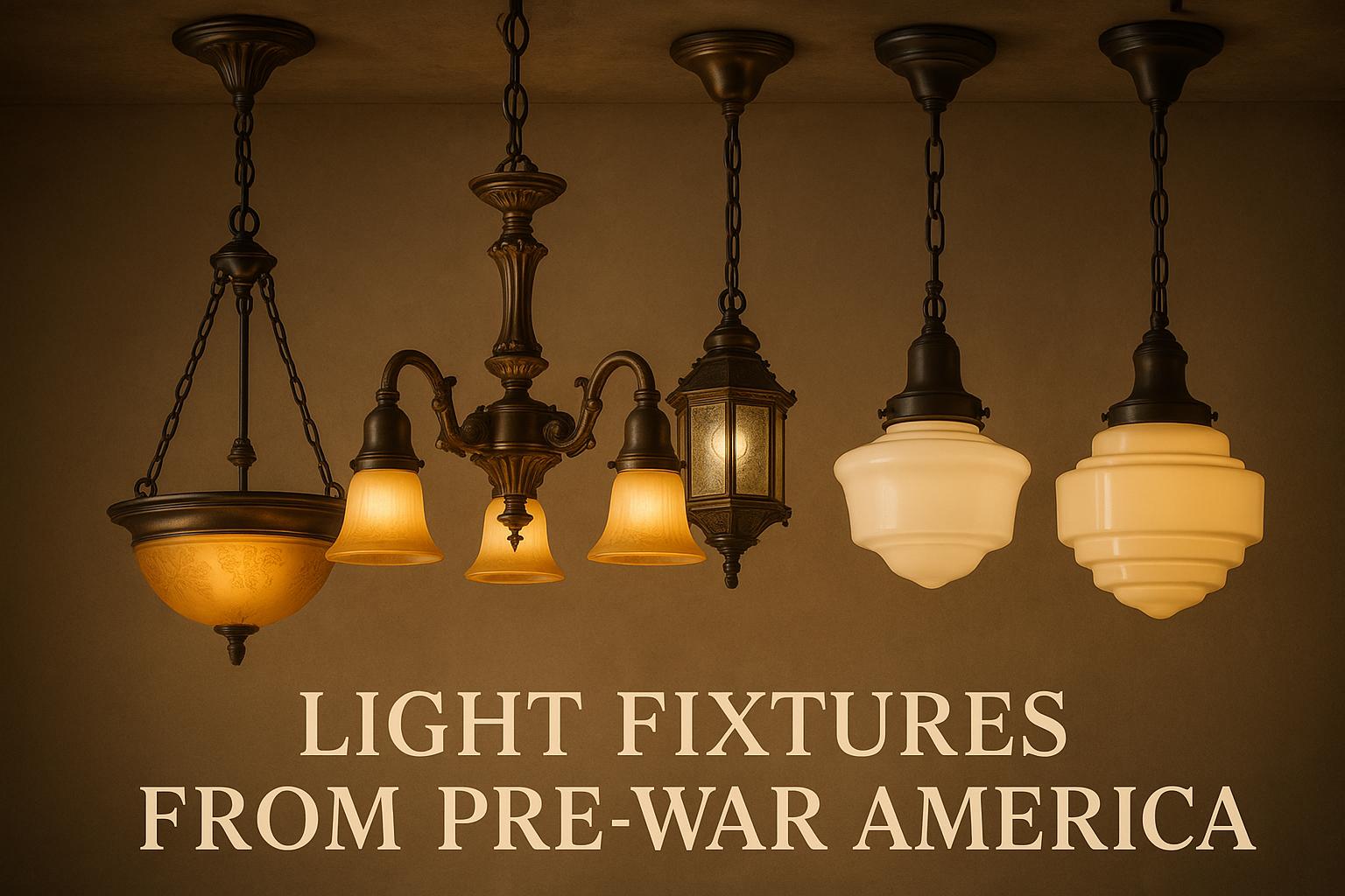 Light Fixtures from Pre-War America