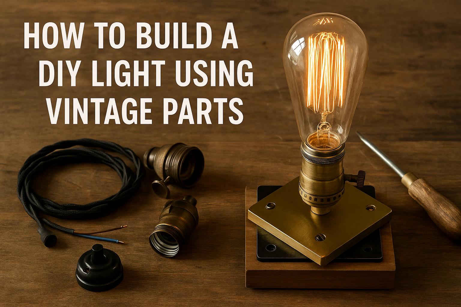 How to Build a DIY Light Using Vintage Parts