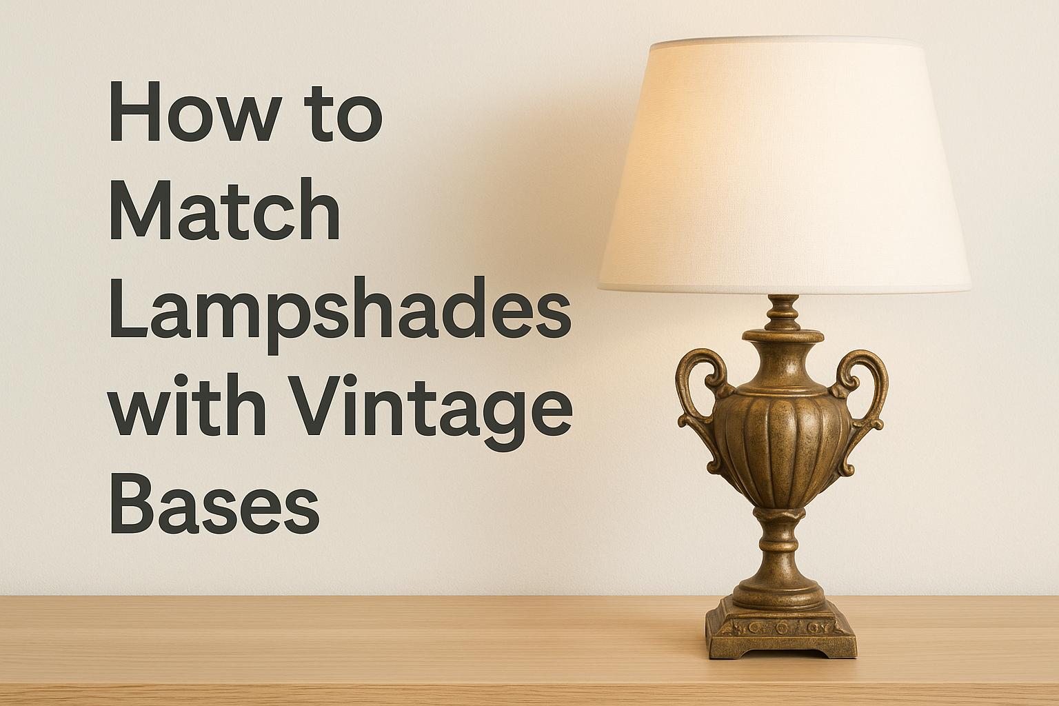 How to Match Lampshades with Vintage Bases