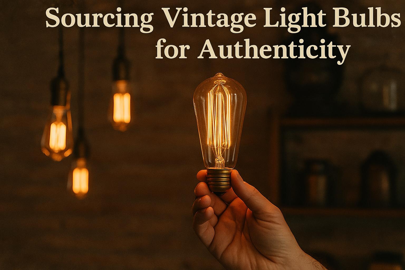 Sourcing Vintage Light Bulbs for Authenticity
